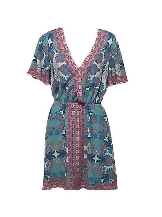 Flying Tomato Dresses & Skirts - Flying Tomato Boho Print Mini Dress
